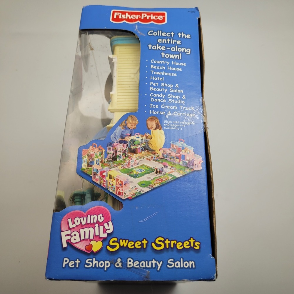 VINTAGE Fisher Price Loving Family Sweet Streets PetShop & Beauty Salon New - Picture 6 of 12